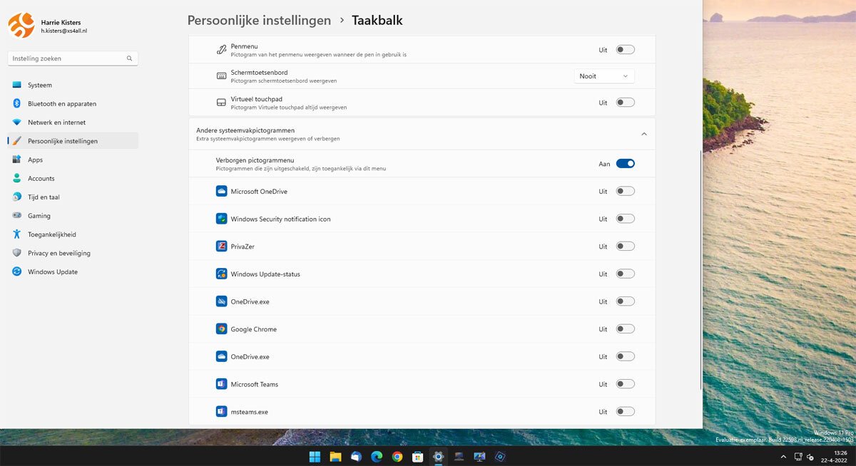 Nieuwe Taakbalk Functie Van Windows 11