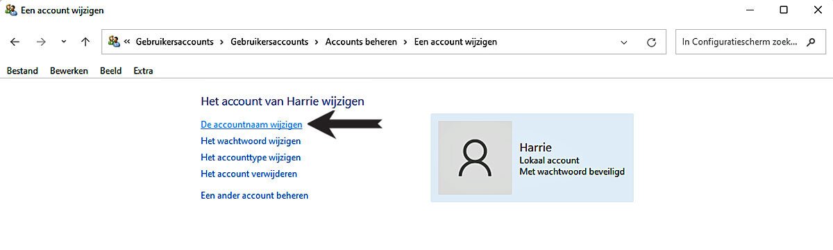 Accountnaam in Windows 11 Wijzigen