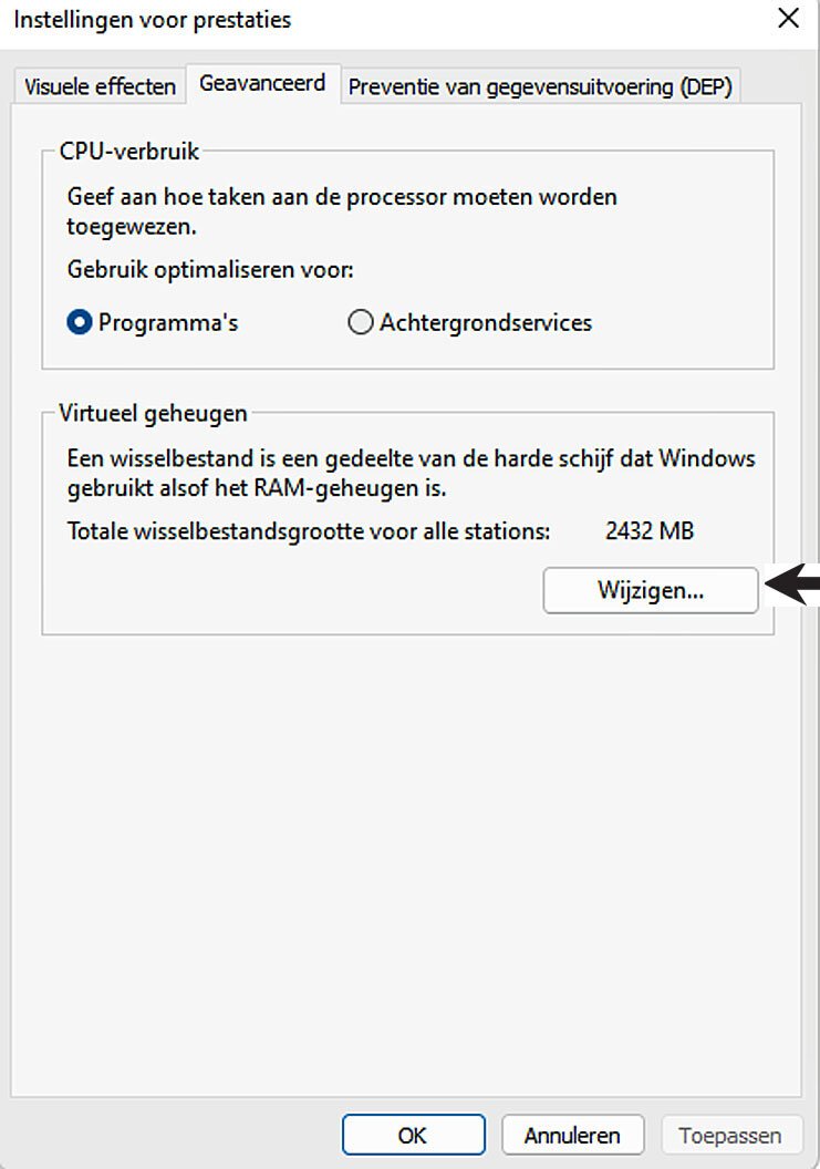 | SoftwareGeeknl Beheer Het Virtueel Geheugen in Windows 11 | Softwaregeeknl