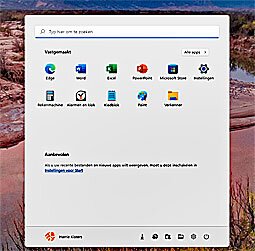 Windows 11 22H2 nieuwe functies Menu Start