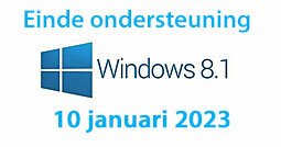 Snel einde ondersteuning van Windows 8.1
