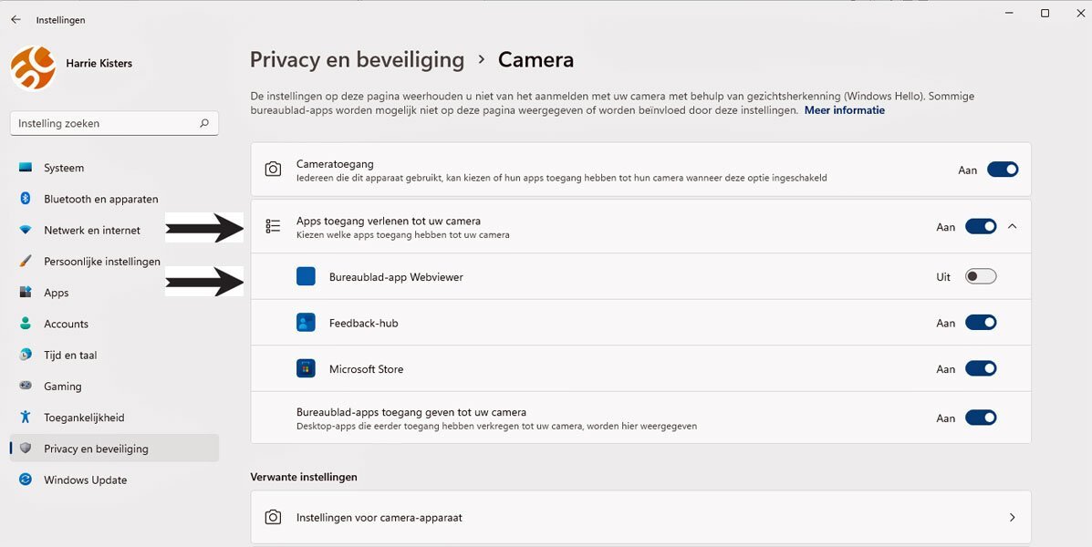 Beheer zo uw webcam in Windows 11