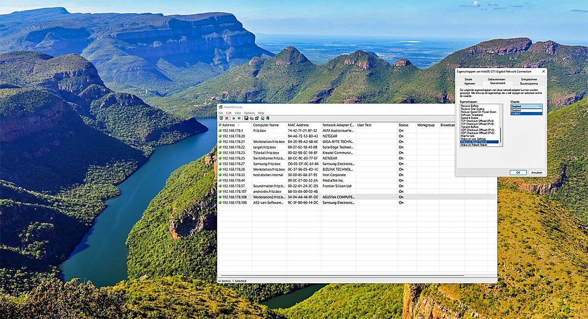 Wake on Lan Gebruiken in Windows 10