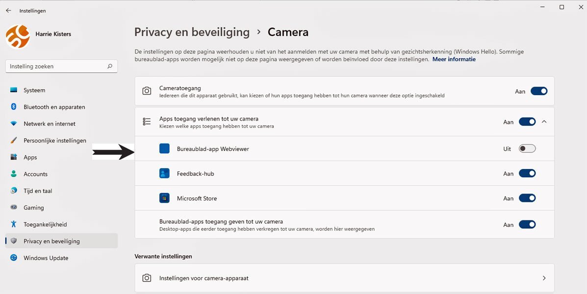 Beheer zo uw webcam in Windows 11
