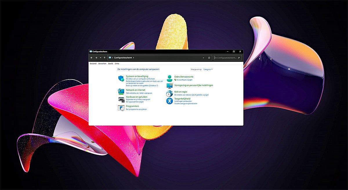 Configuratiescherm Windows 11 Blijft Nog