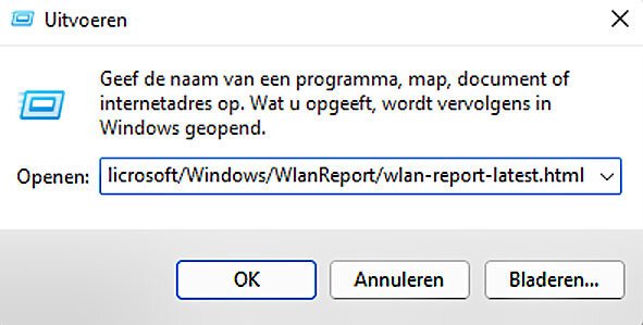 Een Wi fi Rapport Genereren in Windows 11