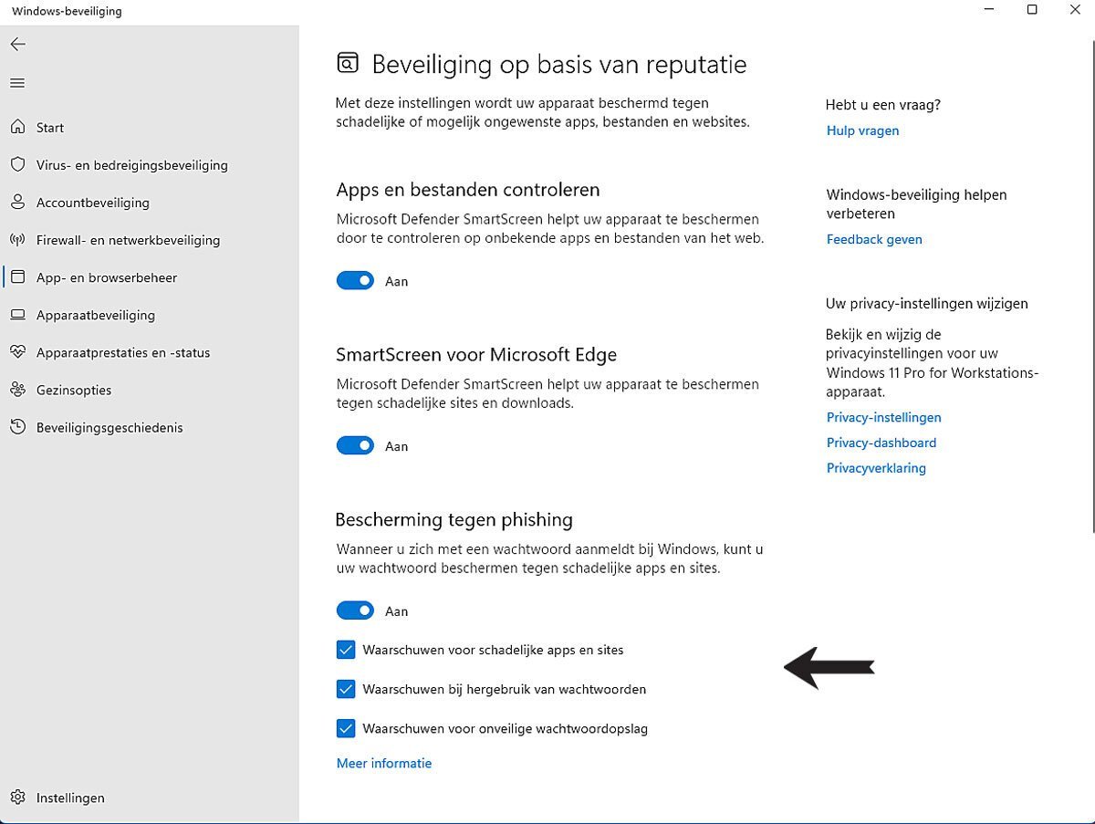 Zet Phishing Beveiliging Aan in Windows 11