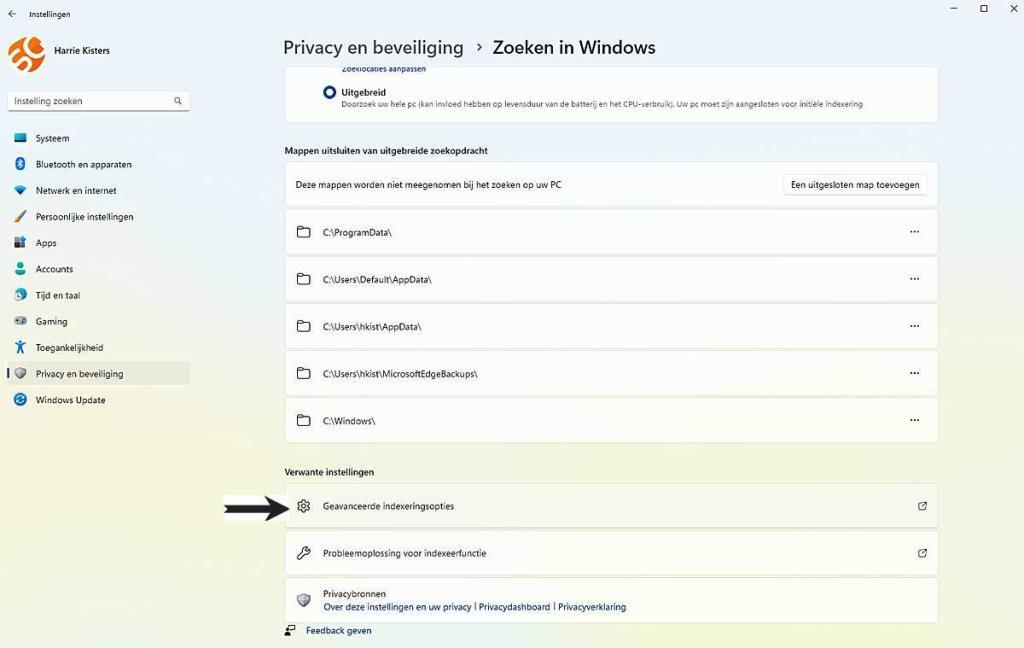 | SoftwareGeeknl Advance Indexering