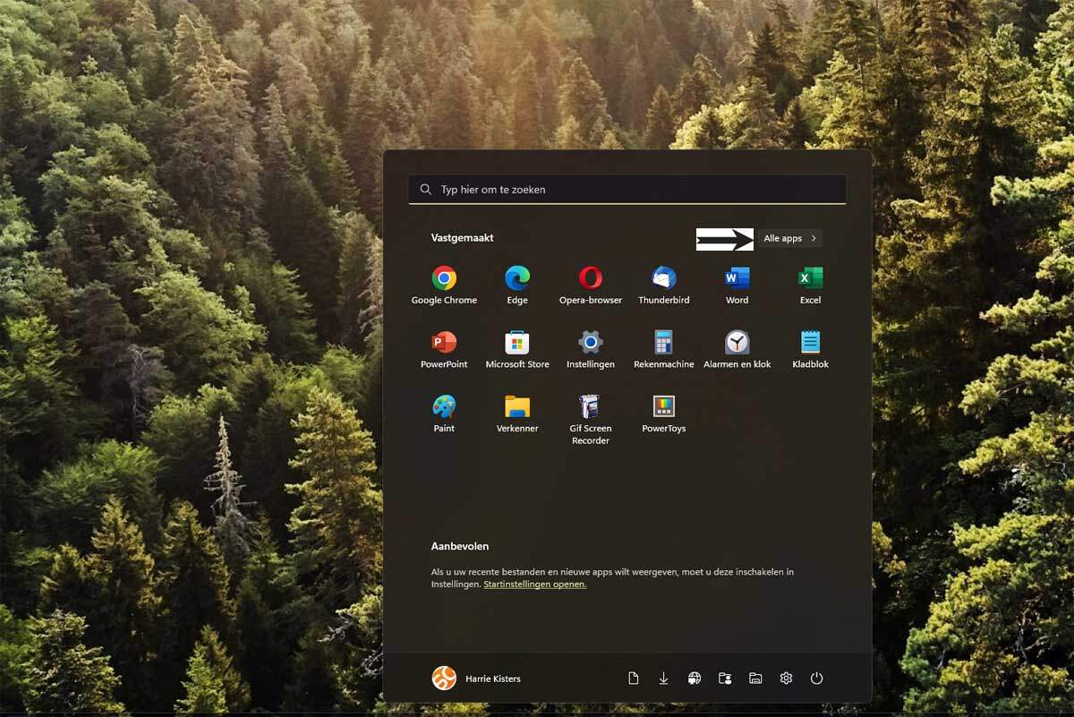 Groepeer Uw Windows 11 Apps in Menu Start