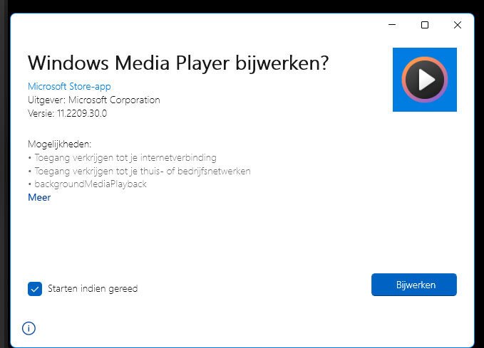 Windows 11 Media Player Ook in Windows 10