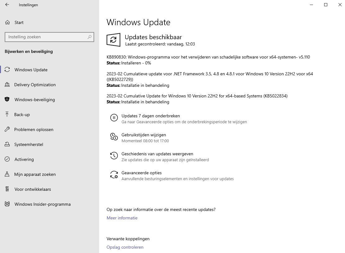 Update Windows 10 Kb5022834 is Uitgegeven