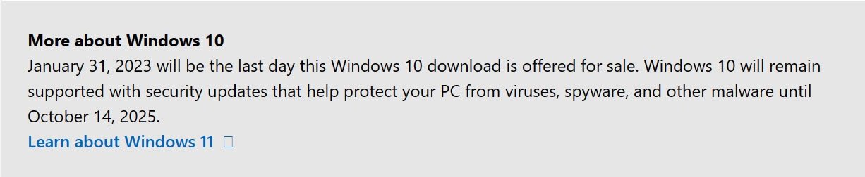 De Verkoop Van Windows 10 is Gestopt