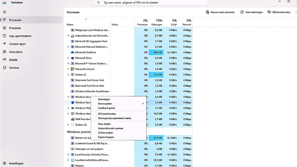 Maak Kerneldump Met Taakbeheer Windows 11