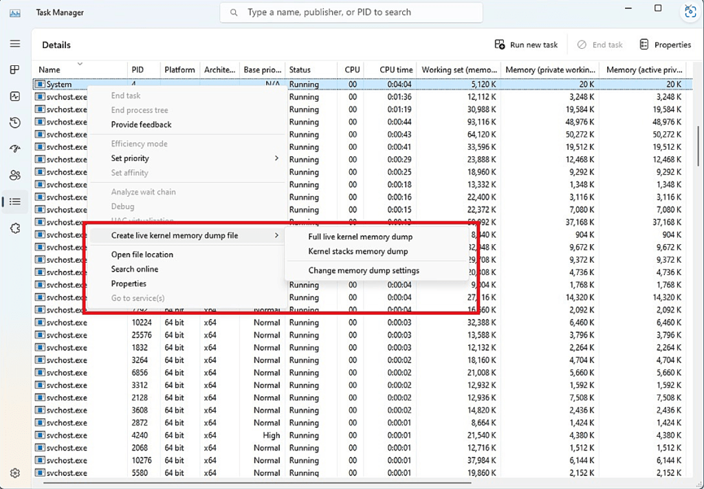 | SoftwareGeeknl Maak Kerneldump Met Taakbeheer Windows 11 | Softwaregeeknl