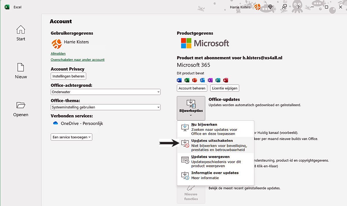 | SoftwareGeeknl Updates Uitschakelen in Office 365