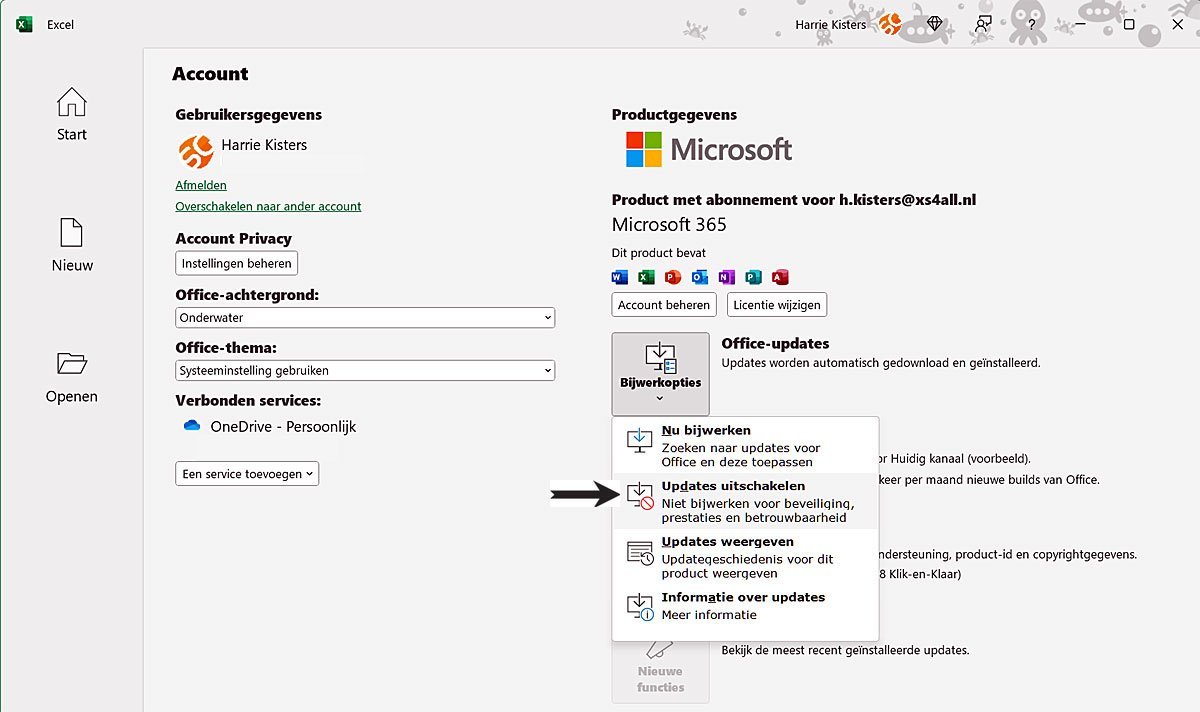 Beheer Ms Office Updates in Windows 1011