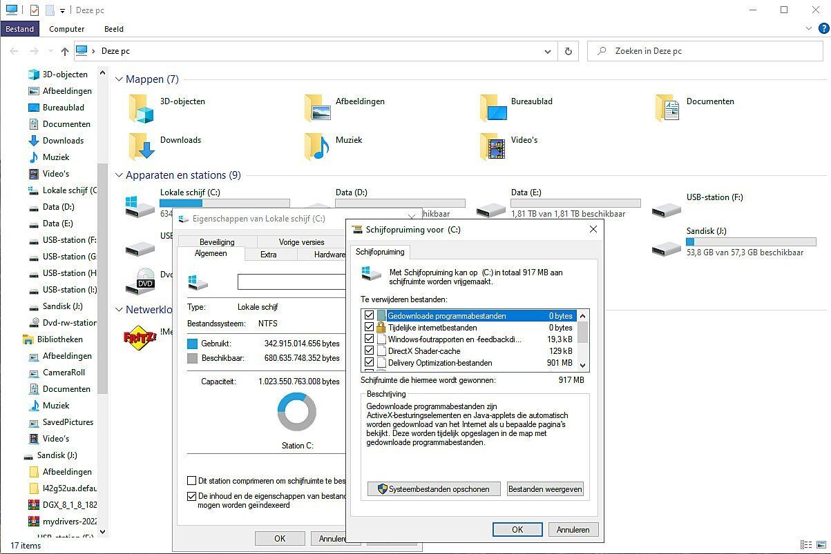 Verwijder Zo Windowsold Map in Windows 10