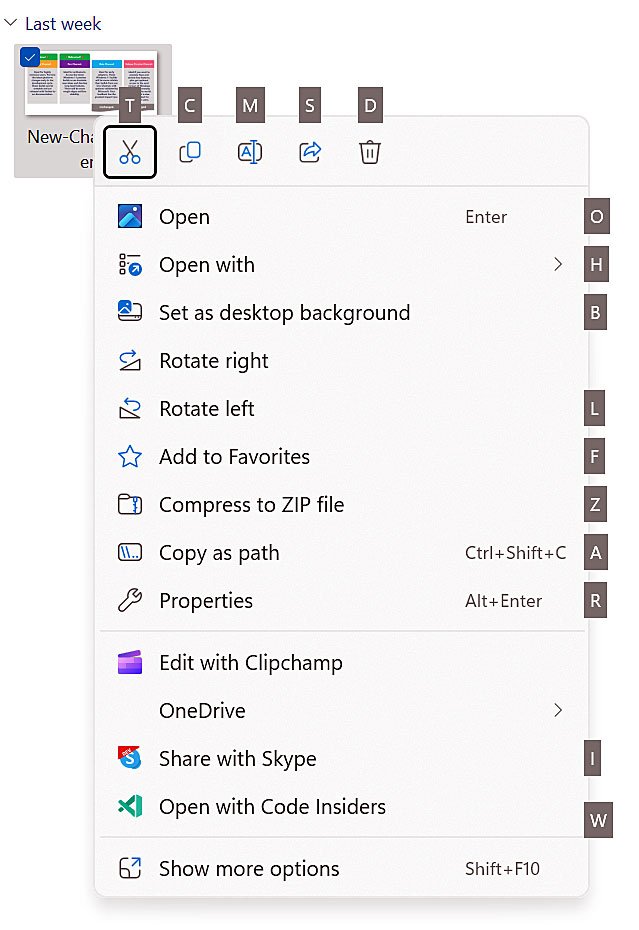 | SoftwareGeeknl Toegangstoetsen in Het Xaml contextmenu in Verkenner