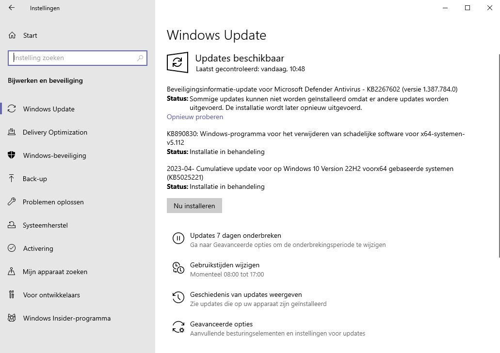 Einde Ondersteuning Voor Windows 10 21h2