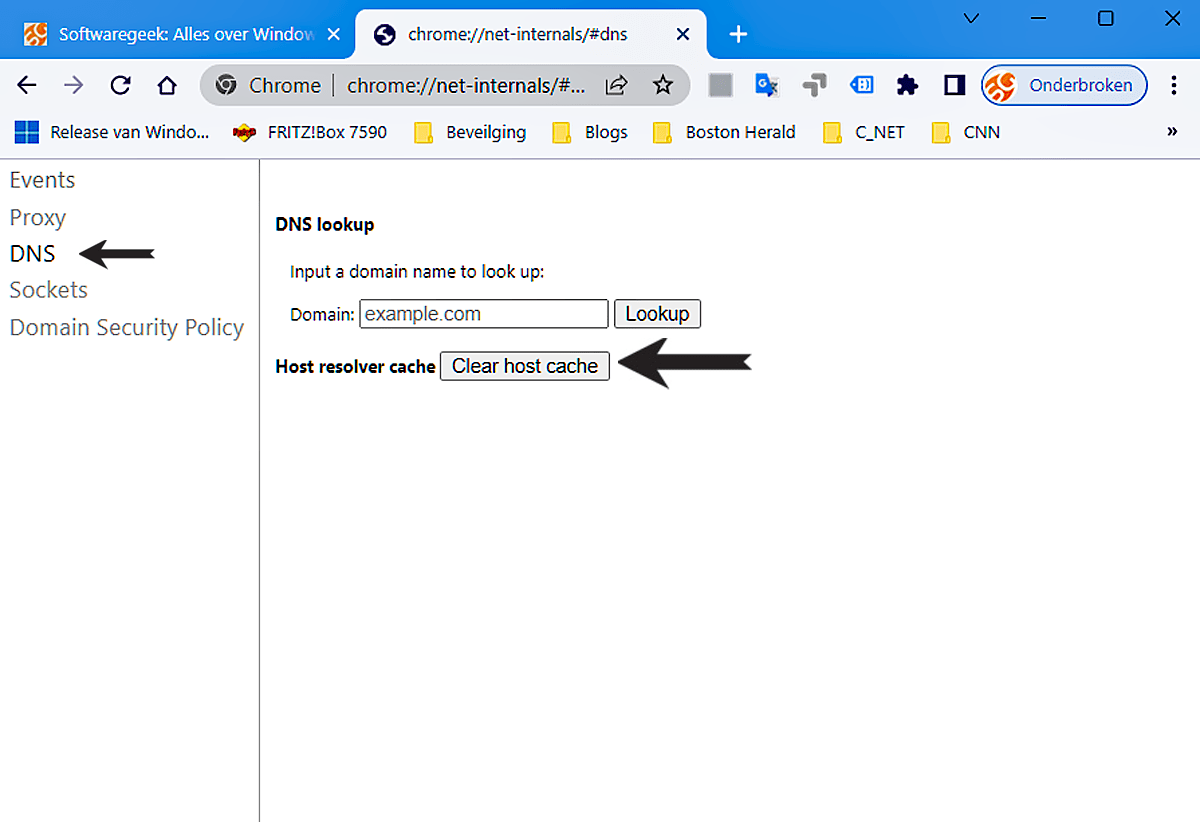 Maak Zo De Dns Cache Leeg in Windows 11