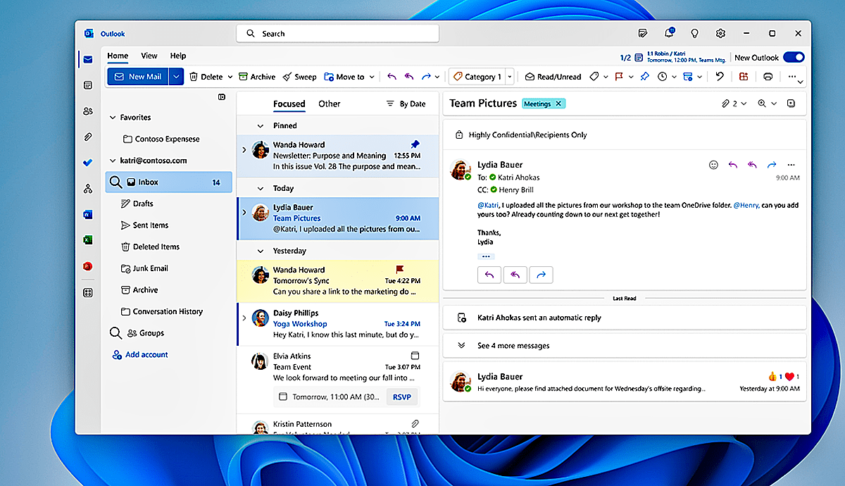 Outlook Vervangt De Mail App in Windows 11
