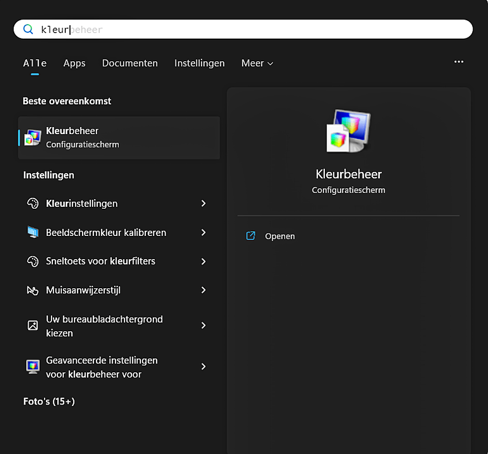 Voer De Kleurkalibratie in Windows 11 Uit