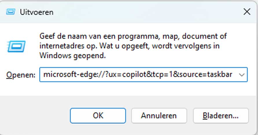 Geen Copilot Door Eu Regels in Windows 11