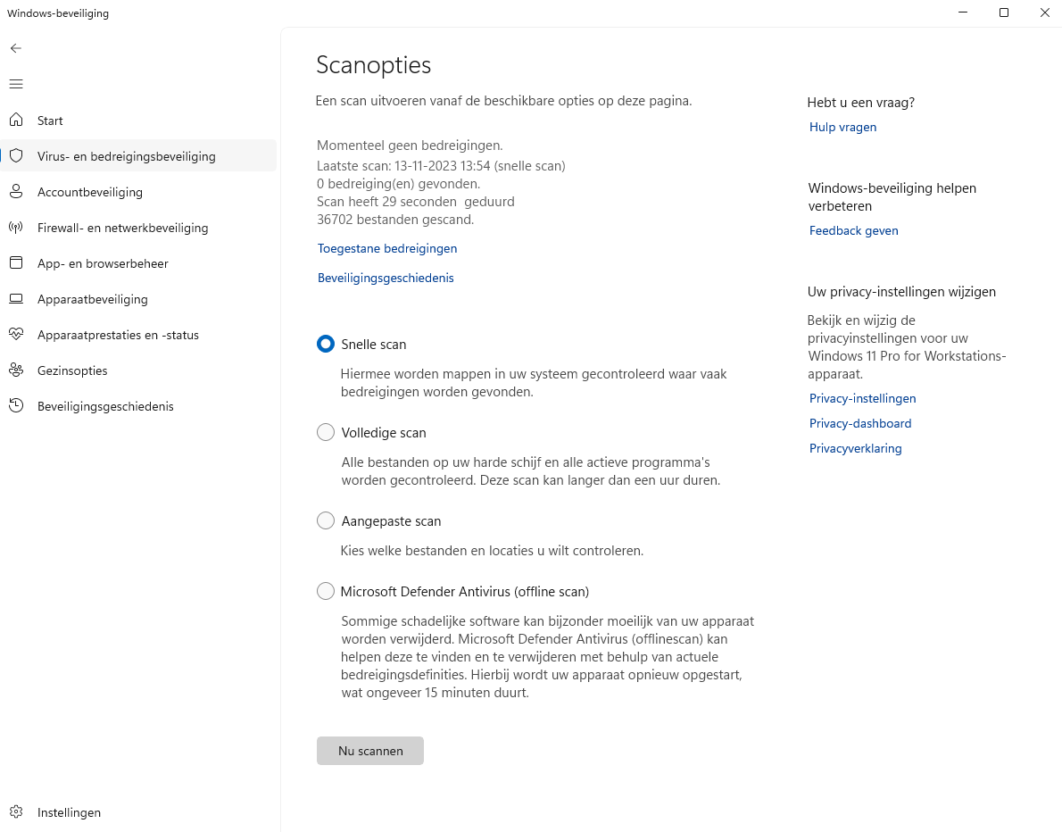 Microsoft Defender Antivirus in Windows 11