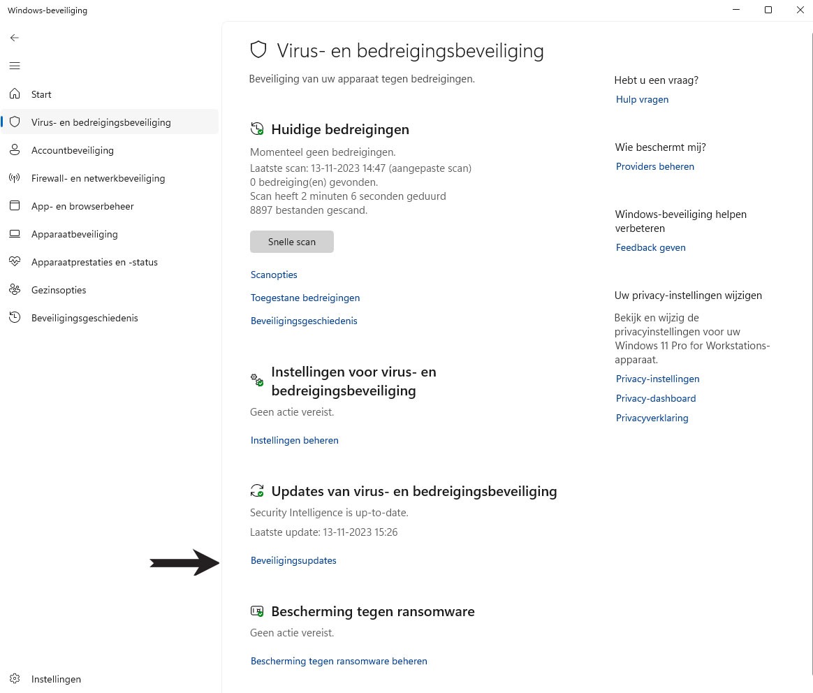 | SoftwareGeeknl Microsoft Defender Antivirus in Windows 11