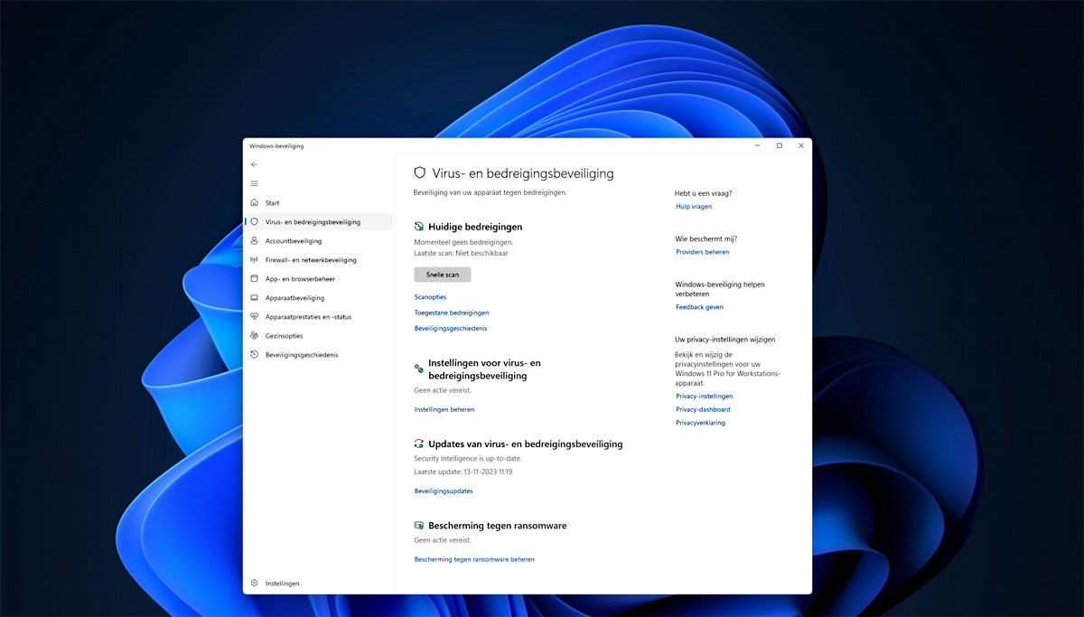 | SoftwareGeeknl Microsoft Defender Antivirus in Windows 11