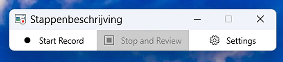 Afschaffing Stappen recorder in Windows 11