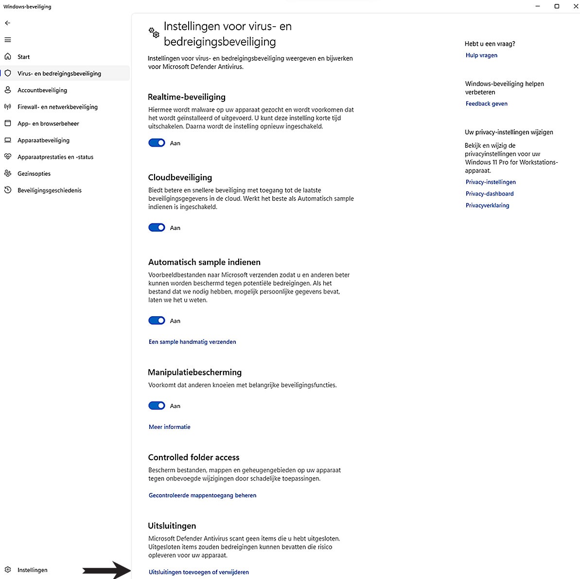 Microsoft Defender Antivirus in Windows 11