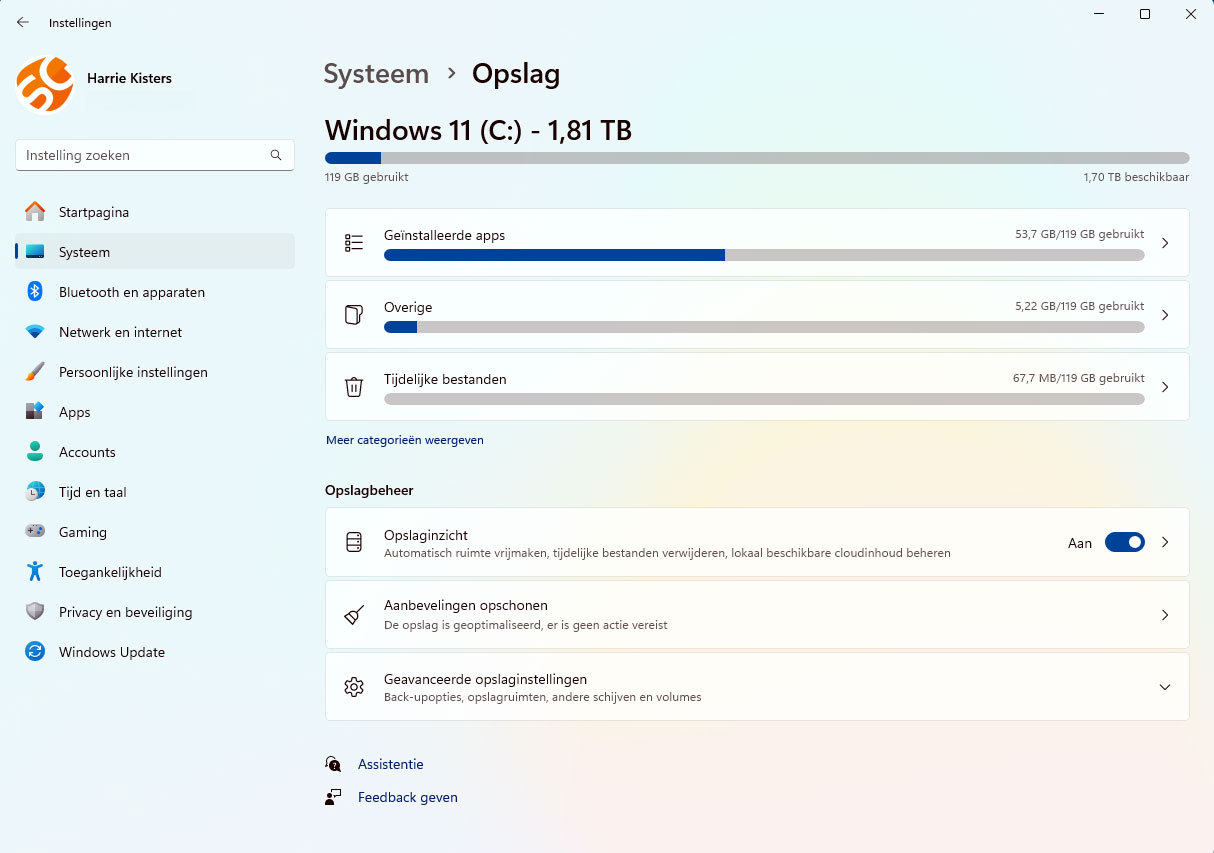 | SoftwareGeeknl Opslag Instellingen