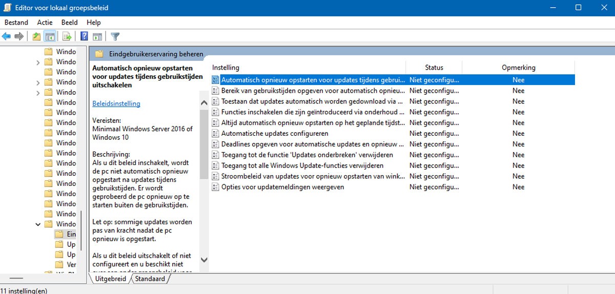 | SoftwareGeeknl Gebruikerstijden Instellen in Windows 11