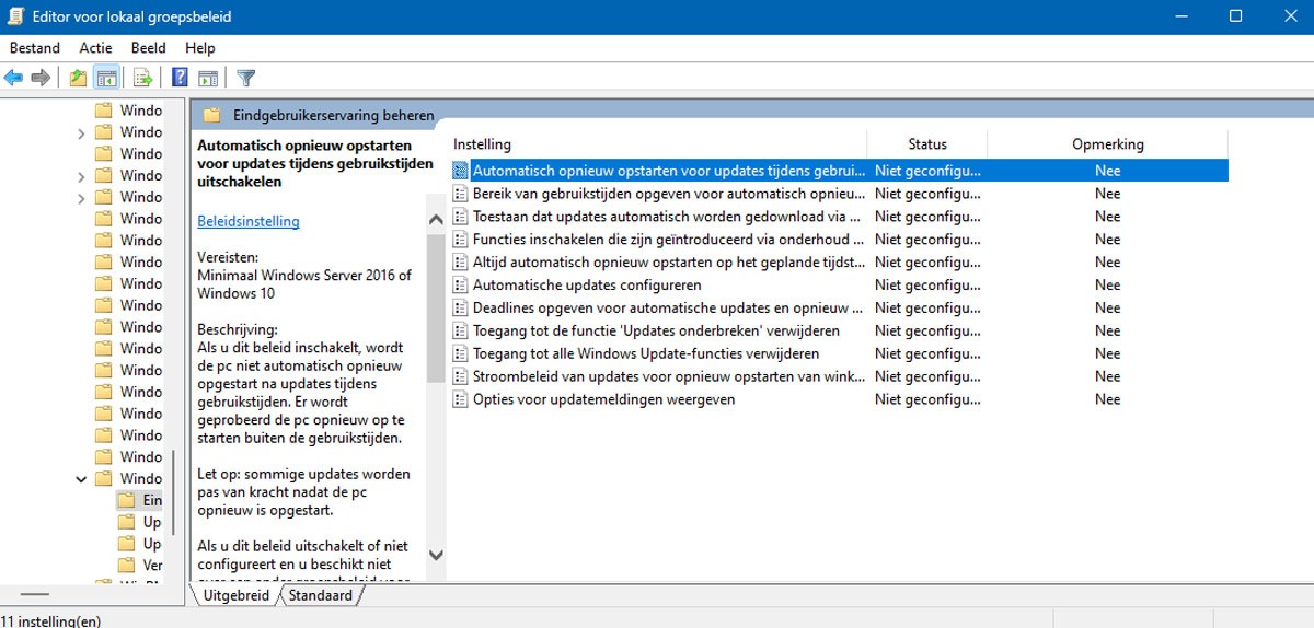 Gebruikerstijden Instellen in Windows 11