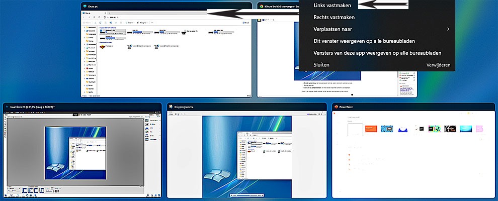 Zet Venster Binnen Uw Scherm in Windows 11
