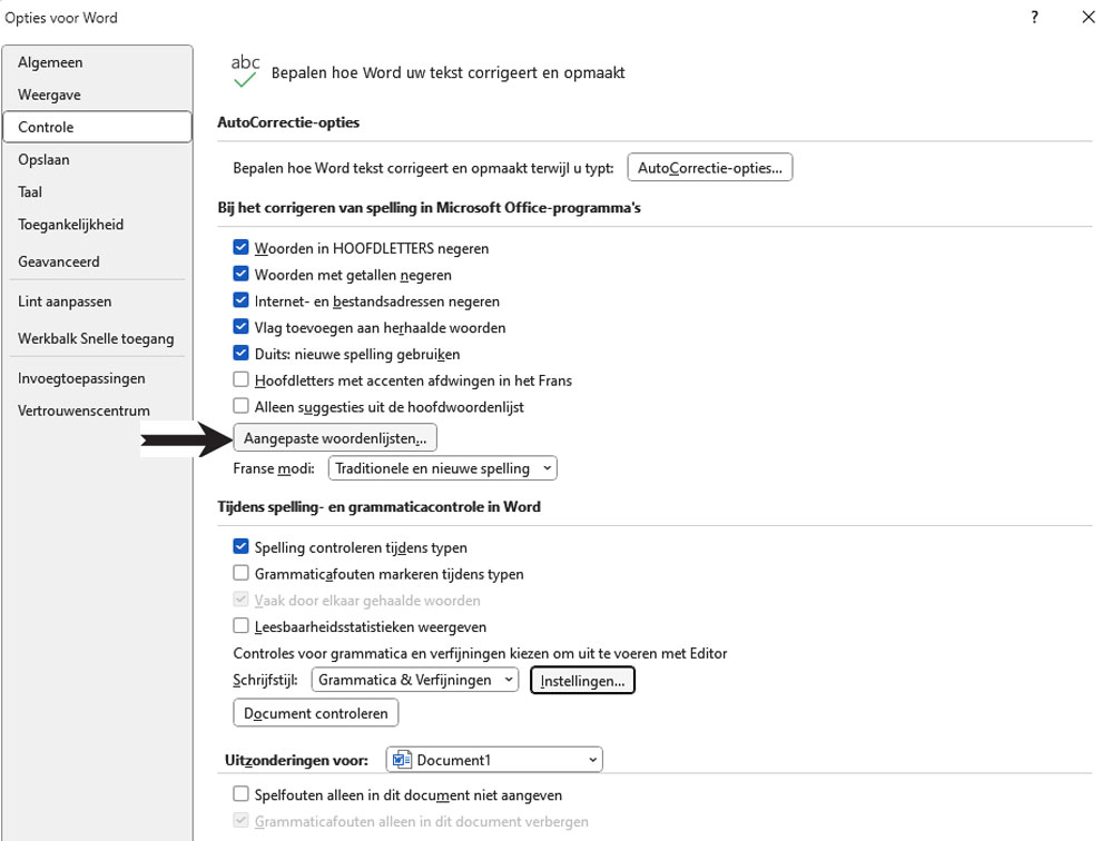 | SoftwareGeeknl Spellingcontrole Instellen in Windows 11