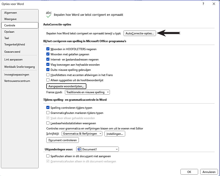| SoftwareGeeknl Spellingcontrole Instellen in Windows 11