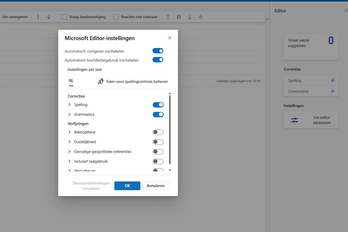 | SoftwareGeeknl Spellingcontrole Instellen in Windows 11