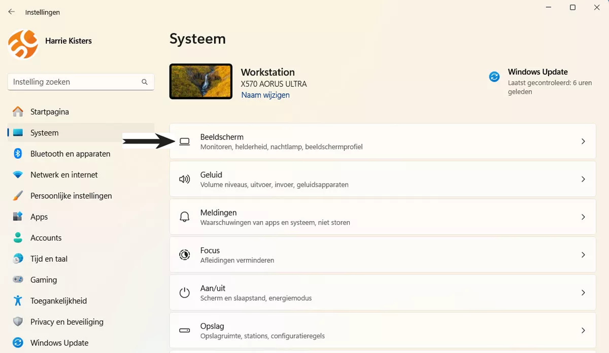 | SoftwareGeeknl Windows 11 Beeldscherminstellingen