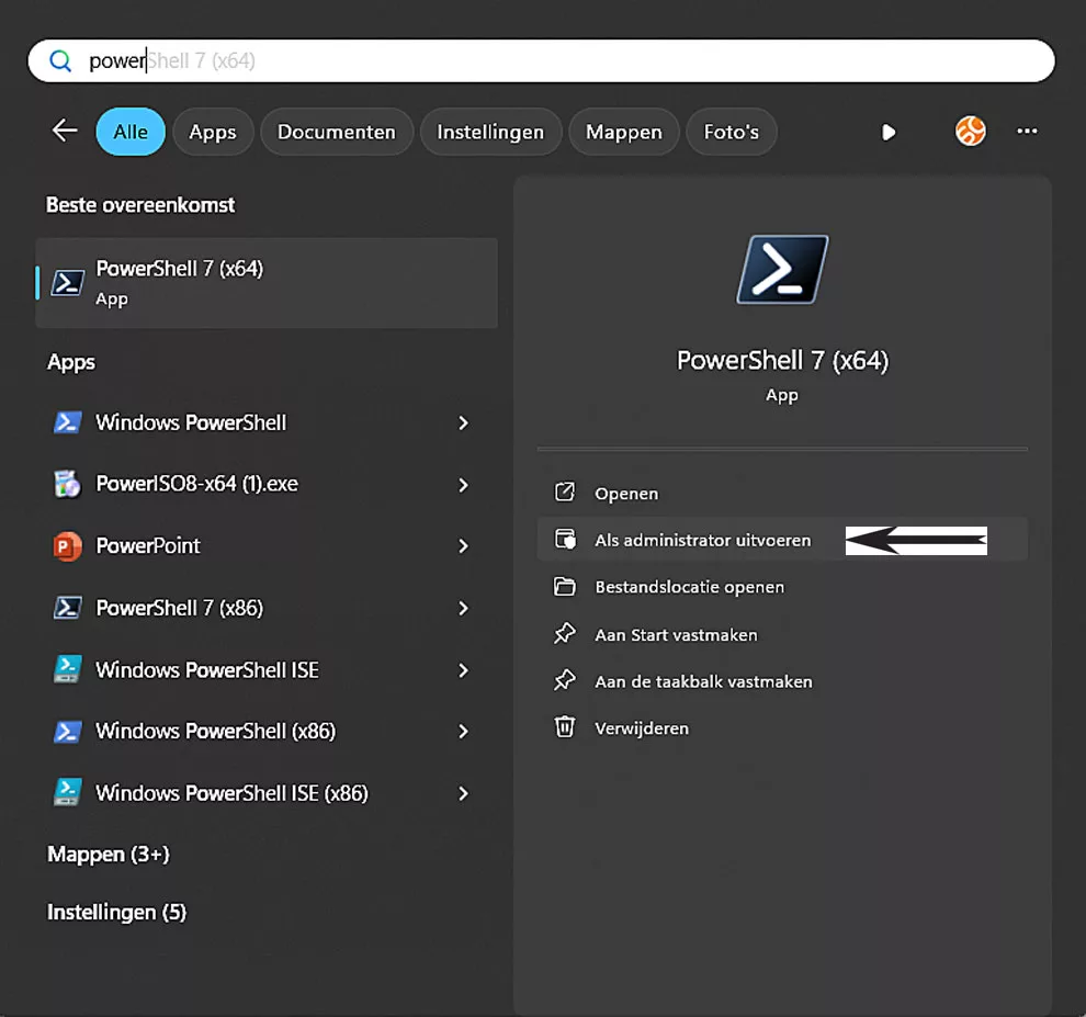 Powershell start