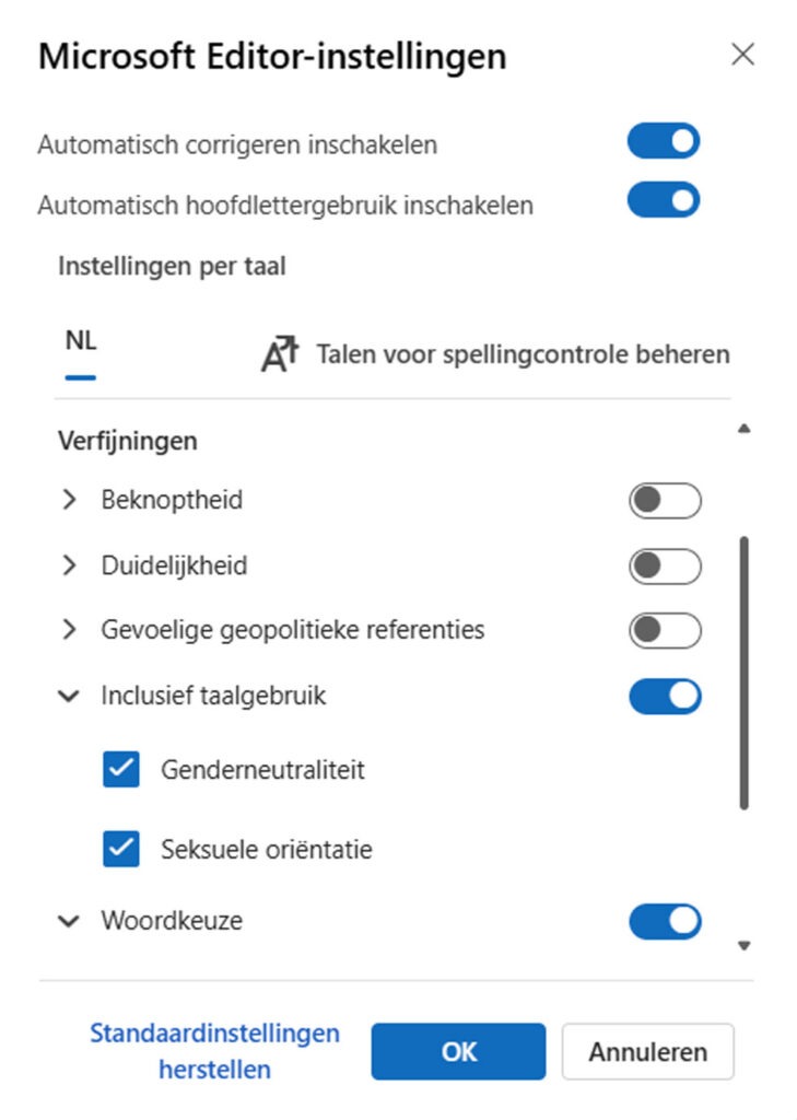 | SoftwareGeeknl Spellingcontrole Instellen in Windows 11 | Softwaregeeknl
