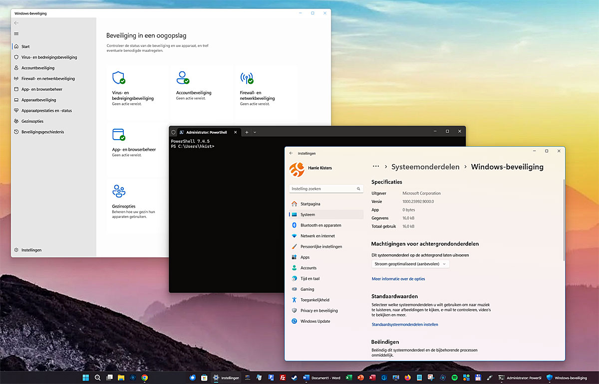 | SoftwareGeeknl De Beveiligings app Van Windows 10 En 11