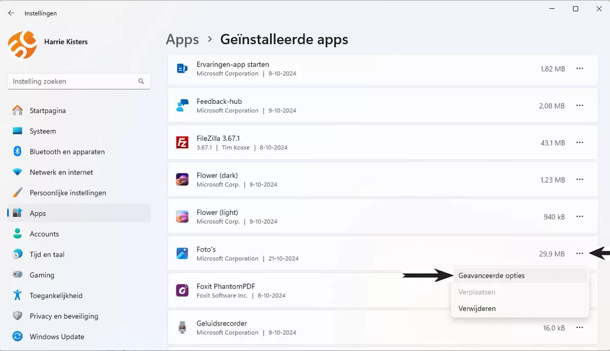 | softwaregeeknl Geavanceerde Opties
