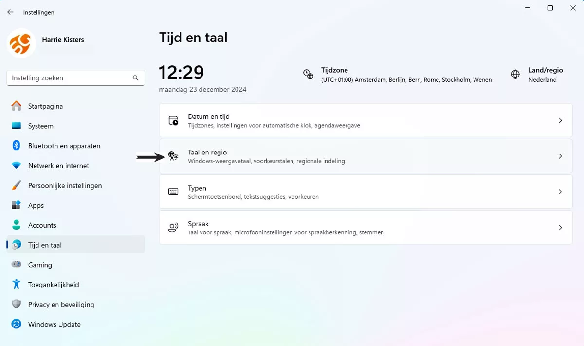| SoftwareGeeknl Taal En Regio instellingen Openen