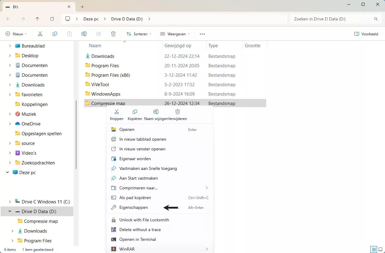 | SoftwareGeeknl Open Mapeigenschappen