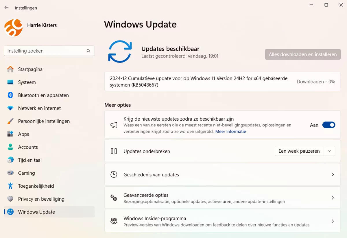 | SoftwareGeeknl Cumulatieve Update 2024 11 Voor Windows 11 Versie 24h2 Voor X64 systemen kb5046617