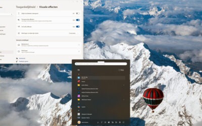 Schuifbalk altijd weergeven in Windows 11