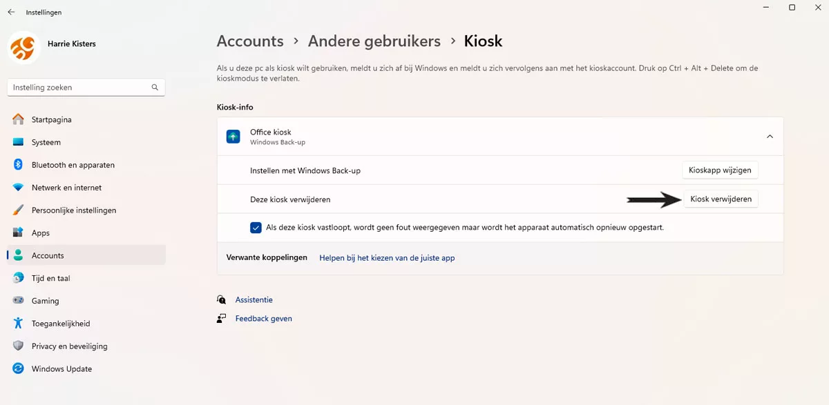 | SoftwareGeeknl Verwijder Kiosk
