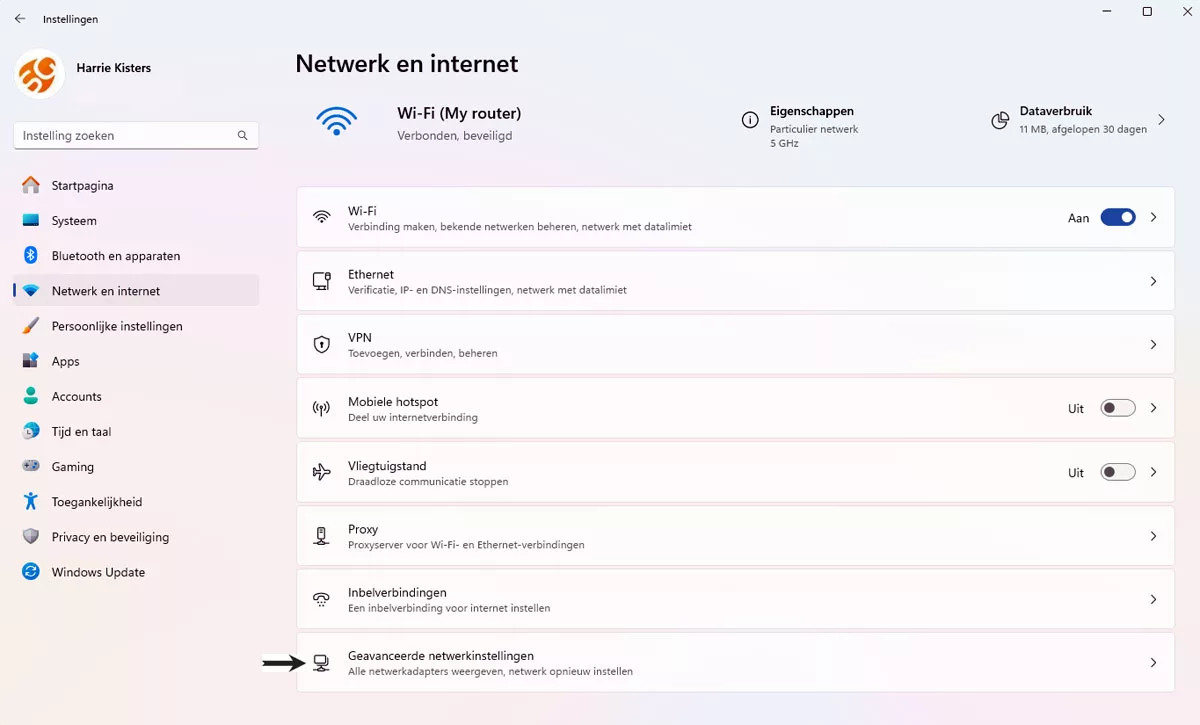 | SoftwareGeeknl Geavanceerde Netwerkinstellingen